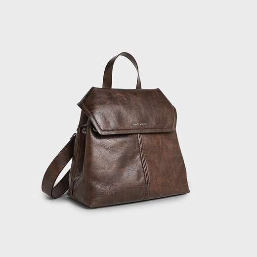 Charles/Keith25 Осень Новый продукт Большая емкость Retro Commuter Knot рюкзак CK2-60671790 Стабильный кофе Brown M