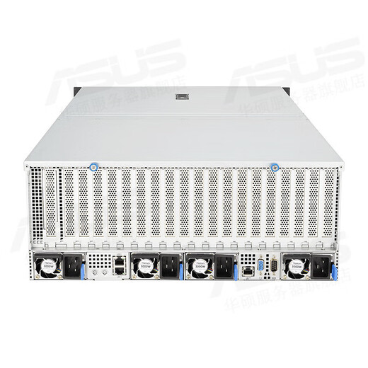 ASUS Dual-Way Xiaolong 4th Generation Processor 8 Card 4090GPU Server Deepseek Déplacement local / Modèle Big Model Raisonnement 4U Rack Server Host ESC8000AA-E12 Dual-Way 9754 2.25G 256 CORES / 32G / 1T TESLA L20 4
