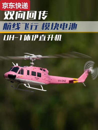 ZKHE遥控武装仿像真休伊U1直升飞机六通特技航模无人机儿童玩具C032 猛男粉 标配单电池+顺丰+礼包