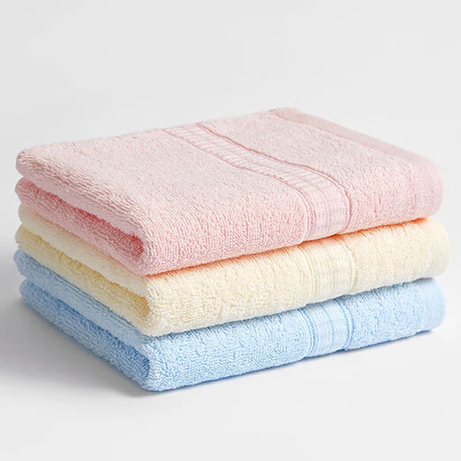 Jie Liya (Grace) pure cotton children's extra-large soft bath face towels for men and women household Xinjiang long-staple cotton face towels 3 pieces