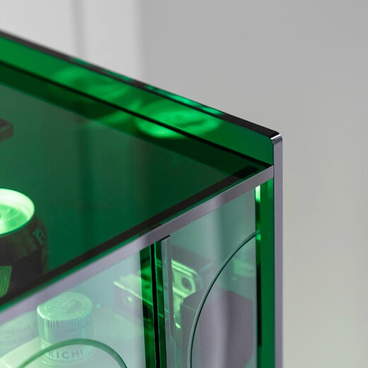 Gray square storage cabinet side cabinet He Sui's same style Acrylic storage cabinet wine cabinet multi-functional storage cabinet living room home side cabinet - sapphire green 500*380*930 He Sui's same style