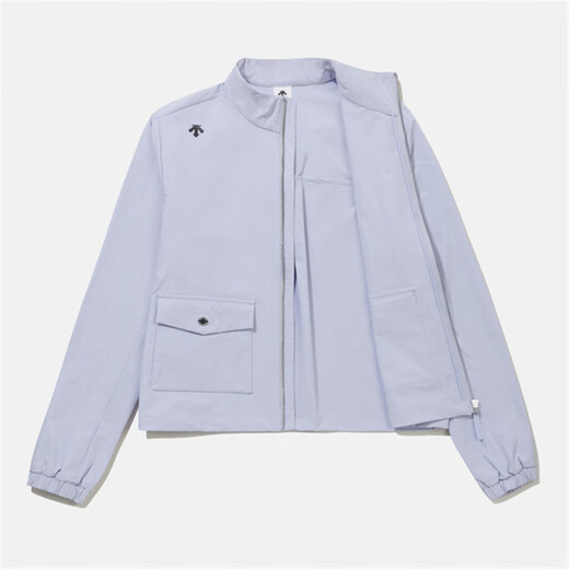迪桑特（DESCENTE）女士梭织保暖夹克 初秋新品潮流运动女装  立领宽松百搭长袖外套 薰衣草紫/ Lavender S /85