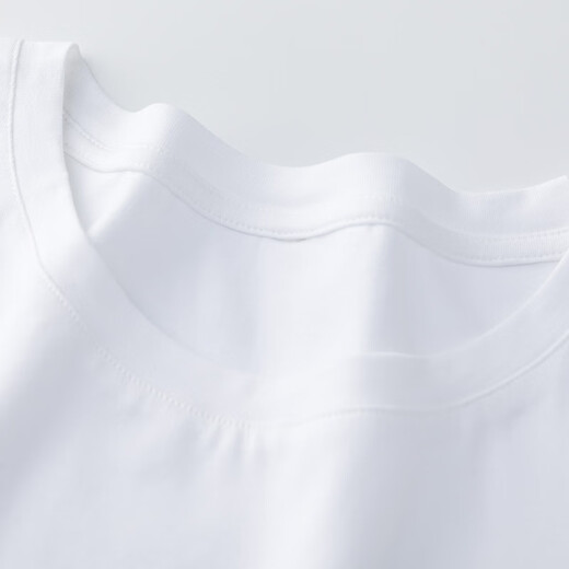 Playboy (PLAYBOY) Summer 2025 new pure cotton white T-shirt for women short-sleeved loose temperament student versatile shoulder T-shirt top 9793 white short-sleeved M (recommended 80-105Jin [Jin equals 0.5 kg])
