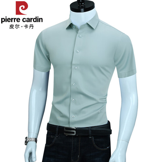Pierre Cardin Men à manches courtes masculines 2025 Nouvelle entreprise anti-rideaux gratuits haut de gamme