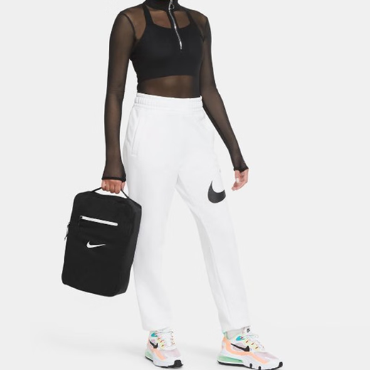 NIKE基础logo款可折叠收纳藏匿 涤纶 鞋盒包手拿包手提包 常规 男女同 黑色