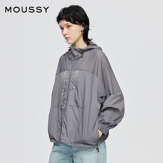 Moussy x StudioWear2025 Sommer Neues Produkt im Freien im Freien im Freien für Frauen 028isa30-3361 170 Holzkohlegrau S