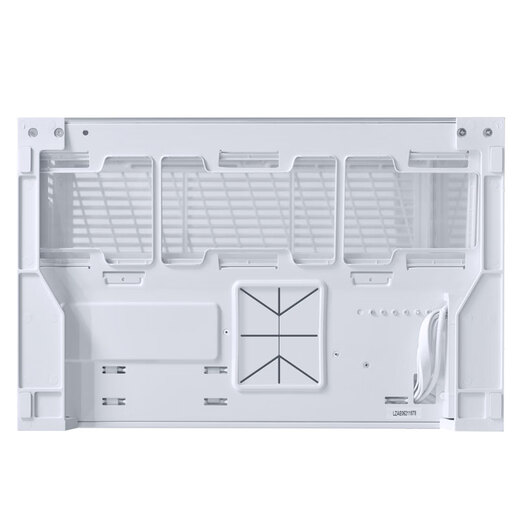 LIANLI联力O11D MINI V2机箱 海景房紧凑型 支持ATX主板 360水冷 可调直立显卡支架 倾斜底板 带防尘网 O11D MINI V2无风扇版 紧凑型机箱 白色