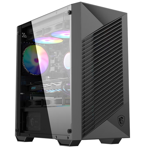 MSI Family Bucket AMD Ryzen 5600/5060 Game Console Computer Desktop Assembly Computer Host DIY Complete Machine Configuration Five 5600+RX6750GRE 10G Black Wolf Edition