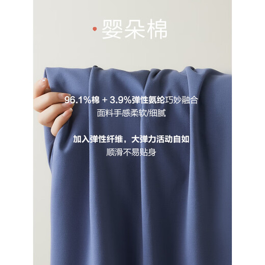 Hengyuan Xiang cool cotton couple pajamas for women for summer short-sleeved home clothes for men for outdoor breathable thin set 16859A men's style L
