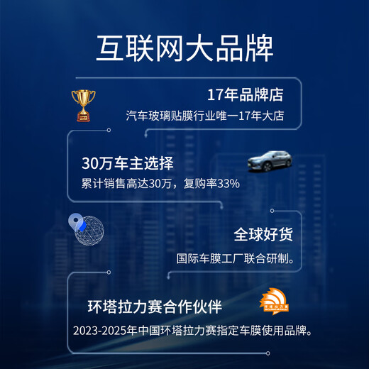 Meji car film thermal insulation sunscreen film car glass explosion-proof film V8 titanium nitride ceramic full car film light color