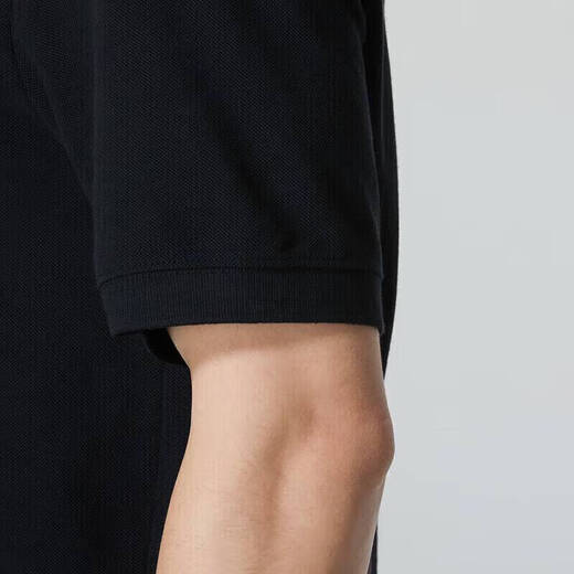 Nike (Nike) Offizieller Schiffsgeschäft kurzärmelige Herrenkleidung, neue Frühlings- und Sommersportwear, modisches atmungsaktives Polo-Hemd, Revers-T-Shirt, FN3895-010/Schwarzes Stickel kleines Label L
