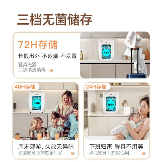 Canbo Disinfection Cabinet Small Household Stainless Steel Desktop Baby Bottle Tableware Storage High Temperature Hot Air Disinfection Cupboard Drying National Subsidy XDR53-LC3M