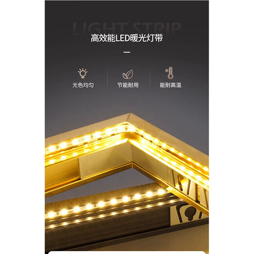 Folgen Sie den glückverheißenden Steinen, um die dekorativen Eingangsbilder mit High-End-LED-Leuchten zu bedienen, um die Tür zu betreten. T12250 Steine ​​zum Betrieb von 120*240 (mehr als 1,5 Meter Wände) handgefertigte Keramik-Diamant-Diamant + Aluminiumlegierung schwarzer Rahmen [Plug-in + Fernbedienung]