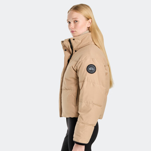 Canada Goose Grandview Damen Black Label Kurzdown Jacke Big Goose Down Jacke 2266wb 1483 Desert Color L.