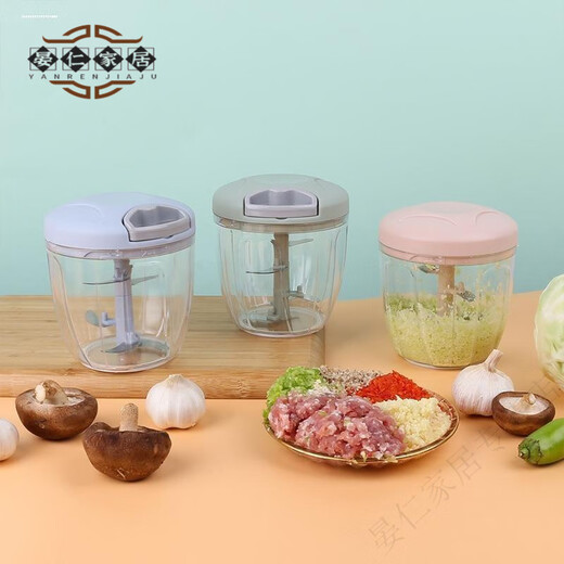 Miaopule Japanese brand imported glass garlic puller manual 200ml household garlic mashed garlic garlic crusher press haze green 500m 3 pieces liter strong model applicable