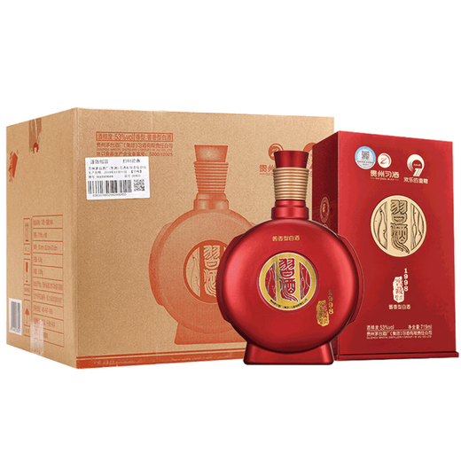 习酒贵州酱香型白酒整箱装 53度 719mL 6瓶 2021年窖藏1998 整箱装