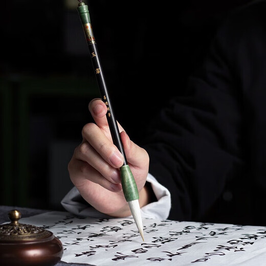 Shanlianhu brush and wolf hair sheep hair brush, four treasures of the study, high-end brush calligraphy, Chinese regular script and traditional Chinese painting recommended by beginners