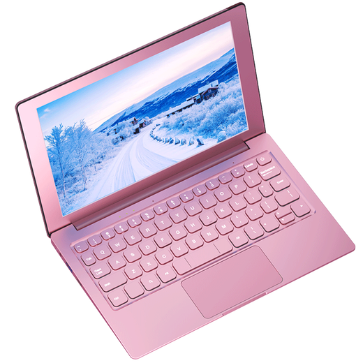 Toposh offizieller Zuschuss von 15 % Mini-Laptop 10-Zoll-Touchscreen ultradünnes Business-Office-Notebook tragbares kleines Handheld-Spiele-Notebook College-Studenten-Heimcomputer Roségold schmaler Rahmen – 16 GB DDR5-Speicher Smart Ai Büro-Notebook 256 GB Solid-State-Laufwerk