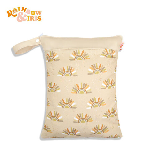 Alice Nordic Print Storage Hanging Bag Baby Diaper Bag Wetbag Dry and Wet Separation Double Layer Waterproof Bag GF22 30*40CM