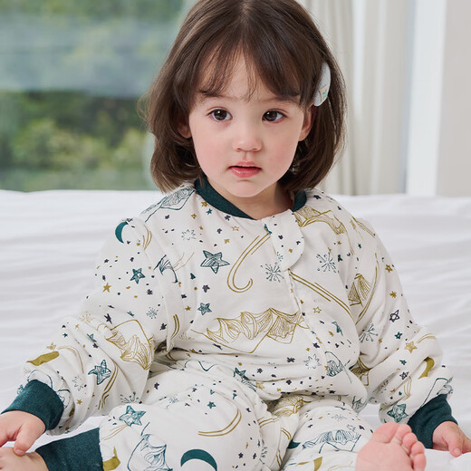 Nest designs baby sleeping bags for infants and toddlers light core thin quilting thick quilting children split leg boys and girls autumn and winter baby anti-kicking quilt Chuxue - thin quilting (recommended room temperature 18-20 degrees) 90 yards (recommended height 80-90cm)