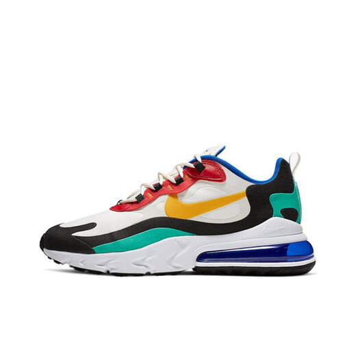 耐克（NIKE）Nike男鞋 Air max 270 react 女鞋休闲气垫运动跑步鞋 AO4971 AT6174-002 红黄蓝 36