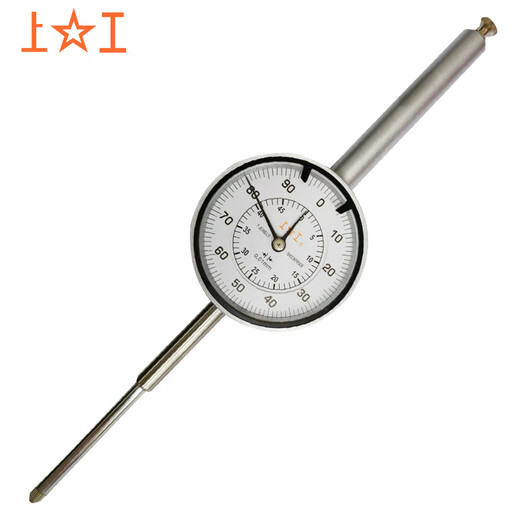 Shanggong large range dial indicator 0-50mm surface diameter 60mm graduation value 0.01 (level 1) indicator pointer table BG1-50