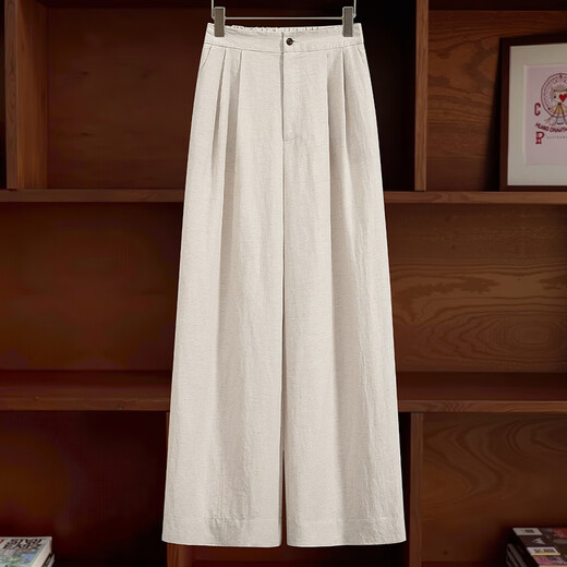 She pool fashion suit 2025 summer new women's V-neck horse clip with long wide-leg pants two-piece suit
