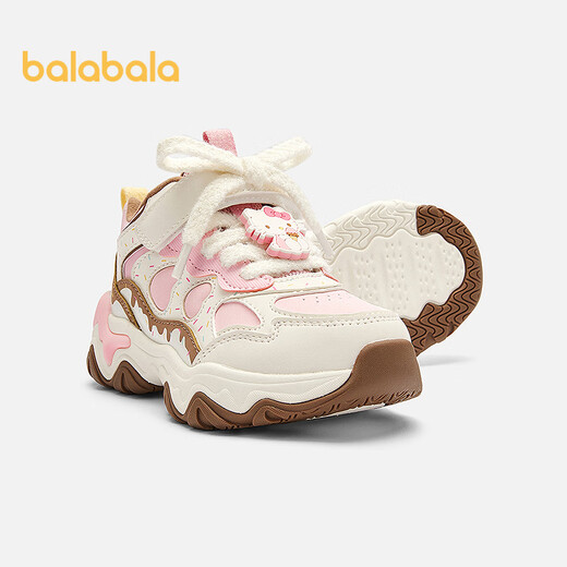 Balabala children's shoes children's sports shoes girls 2025 autumn and winter dad shoes Kuromi IP jogging shoes 208425140001