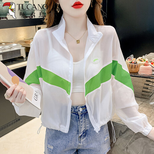 
Woodpecker summer thin breathable sunscreen short jacket for women 2025 new air-conditioning shirt casual tops look slim and loose 58 purple thin, thin, average size 85-130Jin [Jin equals 0.5 kg] can be worn