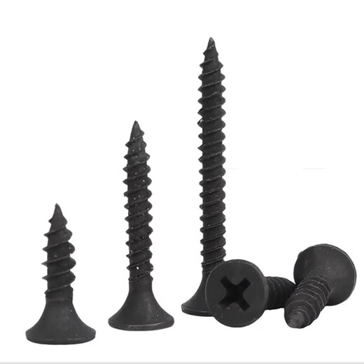 Tianli wall panel self-tapping screws cross countersunk head black carpentry flat head plus hard gypsum board dry wall nail wood screws wall panel self-tapping screws M3.5*40 (200 pieces)