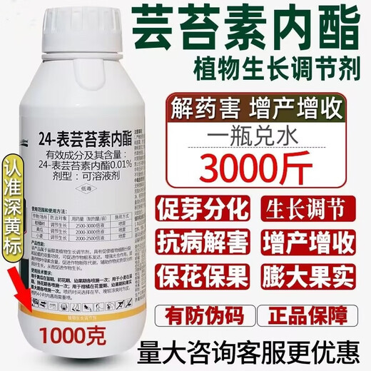 Brassinolide high fast-acting brassinolide rice plant growth regulator auxin water-soluble foliar fertilizer 1000g (full box of 12 bottles)