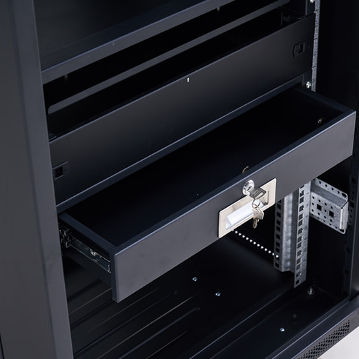 19-inch cabinet aviation new lockable telescopic microphone storage suitable for ABS2U iron drawer project black 4U (RAL9005) 1x1x1cm