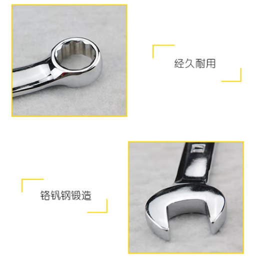 STANLEY (STANLEY) powerful fine polished dual-purpose long wrench plum blossom open-end wrench metric wrench mobile phone repair 20mm 85-687