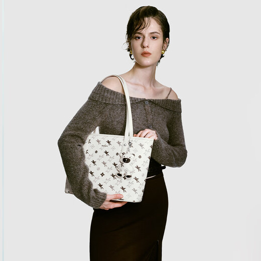 Nucelle's gleicher Pegasus-Tote-Bag 2025 Neue One-Shoulder-Arbeitsbeutel mit großer Kapazität, Taotao Pulver mittelgroße Größe kann 13-Zoll-Computer halten