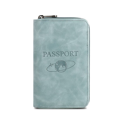 
New Global Multifunctional Travel Anti-theft RFID Document Storage Passport Ticket Protection Case Wallet Portable for Outdoor Nordic Brown Upgrade One Thick Anti-Brush RFID Anti-magnetic