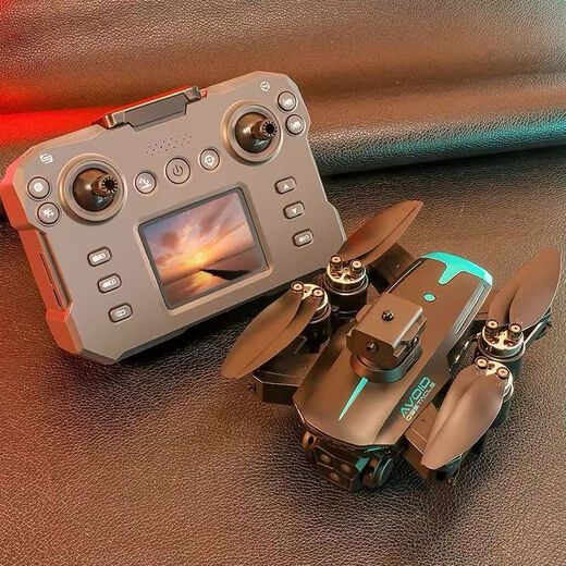 [mit Bildschirmfernbedienung] Hochauflösende Drohnen-Fernbedienungsflugzeuge mit Kamera, Jungen und Kinderspielzeugflugzeugen mit Displayscreen [6K Dual Camera] 5G Getriebe Return Anti-Shake folgen, 1 Elektrische Leistung in Gesamtleistung, 4 Batterien [Storage Box + Verbrauchszahlen + Neue]