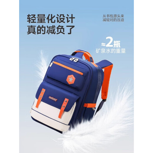 Queer Baby Queer Girl mit hohem Aussehen und Dirt Resistance Junior High School Schüler Schoolbags für Jungen mit großer Kapazität Grund- und Sekundarschüler Rucksäcke Royal Blue