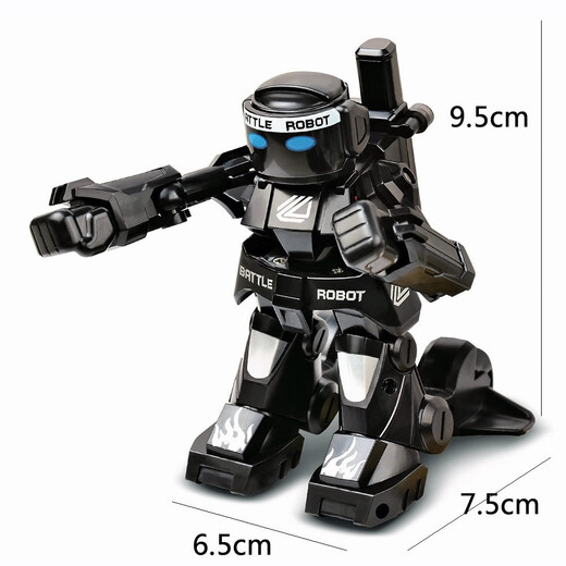 Smart Competitive Football Doppelfernbedienungskontrollprogrammierbares Kampf intelligenter Kampf Roboterspielzeug Kinder Weiße + schwarze offizielle Standard