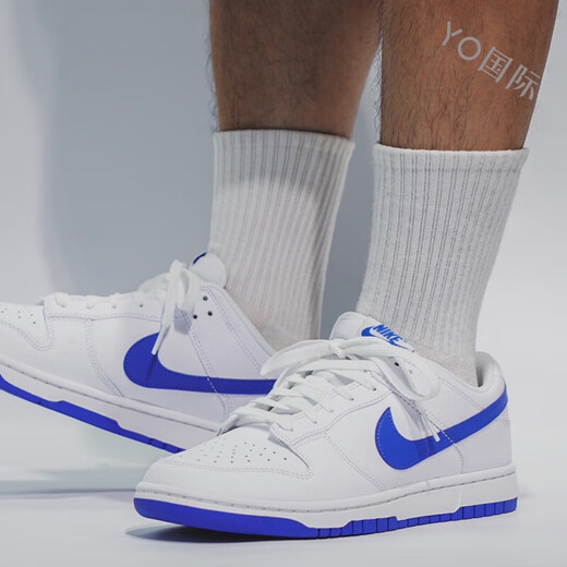 Nike (Nike)/Nike Dunk Low Blue und White Low Top Fashion Sports und Casual Board Schuhe DV0831-104 Weiß und grüne FD9922-151 Spot 36