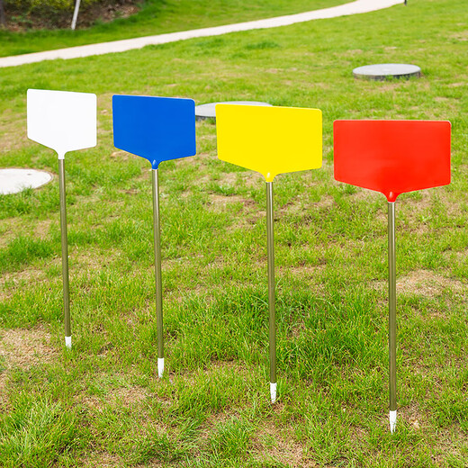 Benxinnong утолщенная большая белая трехмерная сборная заземляющая вилка, сельскохозяйственный цветок, экспериментальный знак, садовая этикетка, знак, заземляющая вилка с общей высотой 120 см, столб из нержавеющей стали