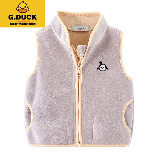 G.Duckkids Kinderbekleidung Jungen Weste Ao-Frisrous Weste Frühling und Herbst Winter Kinderbaby plus Samtweste Reißverschluss Cardigan Jacke rot 120 cm
