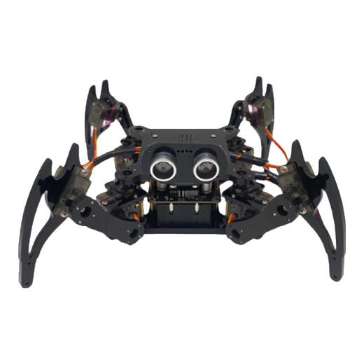 UREBOT URB四足仿生蜘蛛编程机器人Arduino机器人 STEAM教育 二次开发 学生玩具 TA基础版+电池+超声波（升级套餐） 成品