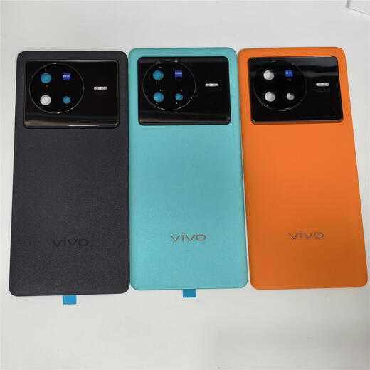 Suitable for vivoX80 original disassembly back cover x80 glass original battery cover rear shell rear screen X80 to black original disassembly single back cover mobile phone rear power cover