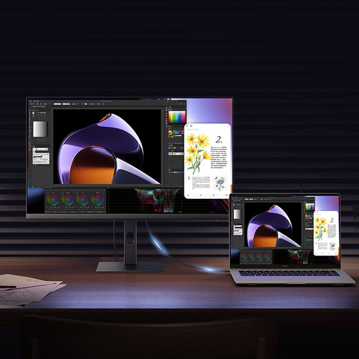 80% new Xiaomi (MI) REDMI 27-inch 4K professional-grade color accuracy HDR400 10Bit Type-C90W rotating lifting office monitor screen A27U Type-C version 2026