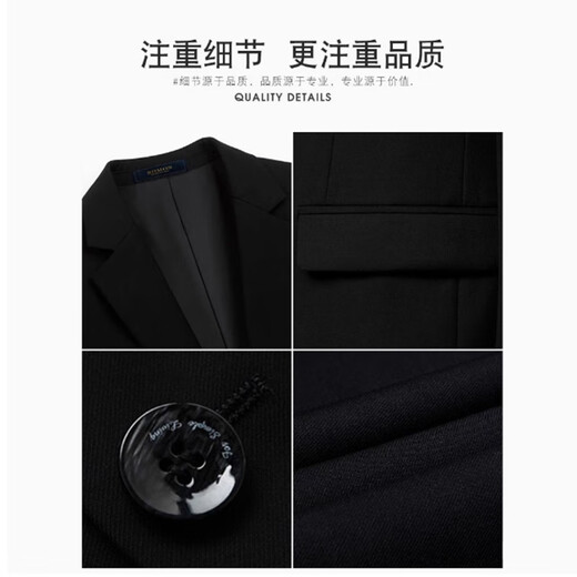 Romon-Anzug Set Herren Drei-teiliger Slim Bräutigam-Bräutigam Hochzeitsgeschäft lässig Professionelle Kleidung großer Anzug Männer grau [Anzug + Weste + Hosen] Drei-teiliger XL