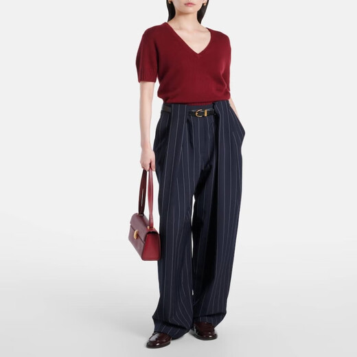 Mytheresa 女士 羊绒上衣 P01072391 酒红色 2XL CN 180/104