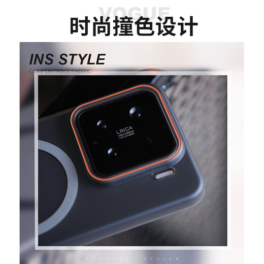 Dream is suitable for Xiaomi 15 mobile phone case. Xiaomi 15 protective case is all-inclusive anti-fall, skin-feeling magnetic suction, fashionable contrasting color, ultra-thin semi-transparent matte for men and women, matte gray