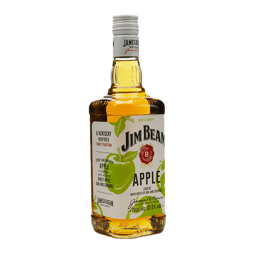 金宾（Jim Beam）进口洋酒白占边波本威士忌 美国金宾波本威士忌酒 波本威士忌苹果味力娇酒