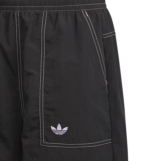 Adidas (adidas) Kinderkleidung 25 Sommer-Kinder-Shorts Klee Männer und Frauen mittelgroße Kinder gewebten Twill-Sport-Fünf-Punkte-Hosen KG6629 KG6629 Black 130 (Tag 128)