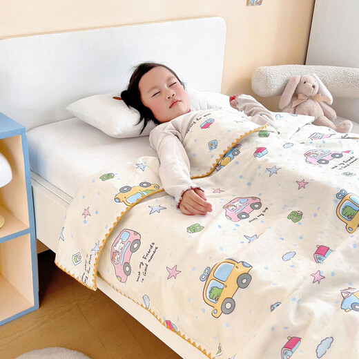 Class A baby cotton gauze blanket baby nap blanket kindergarten blanket children's machine washable air-conditioned blanket Didi car 120*150cm children's blanket